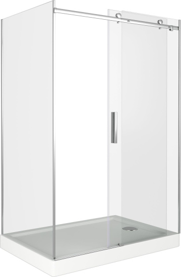 Душевой уголок Good Door Galaxy WTW+SP-C-В 130x90, профиль черный