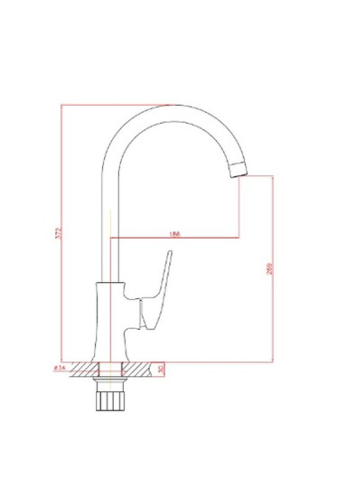 Смеситель для кухни Haiba HB70165 хром