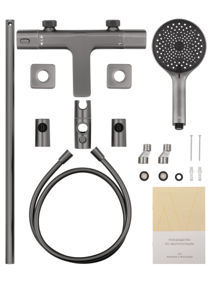 Смеситель для ванны Wonzon & Woghand Solid WW-C2011-A-BGG с термостатом