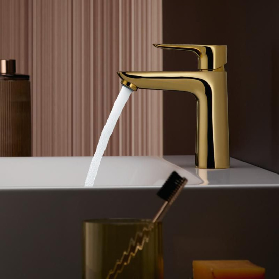 Смеситель для раковины Hansgrohe Talis E 71712990 полированное золото
