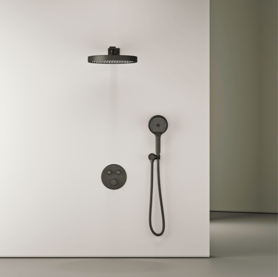Душевая система SANCOS Space SC3006MB, черная матовая