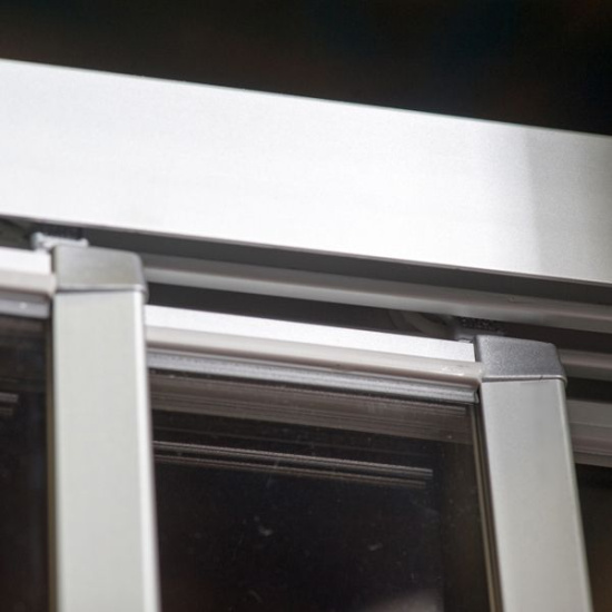 Душевая дверь в нишу GuteWetter Practic Door GK-403 138-142 см стекло бесцветное, профиль матовый хром