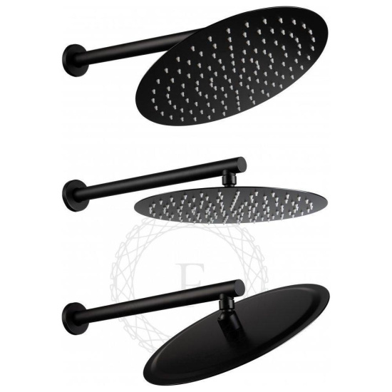 Душевая система Filarete Roun FL1020BL, черный