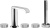 Смеситель на борт ванны Villeroy & Boch Dawn TVT10651015261 Смеситель на борт ванны Villeroy & Boch Dawn TVT10651015261