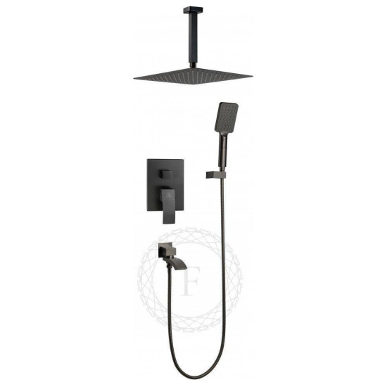 Душевая система Filarete Waterfall FL1012BG, графит