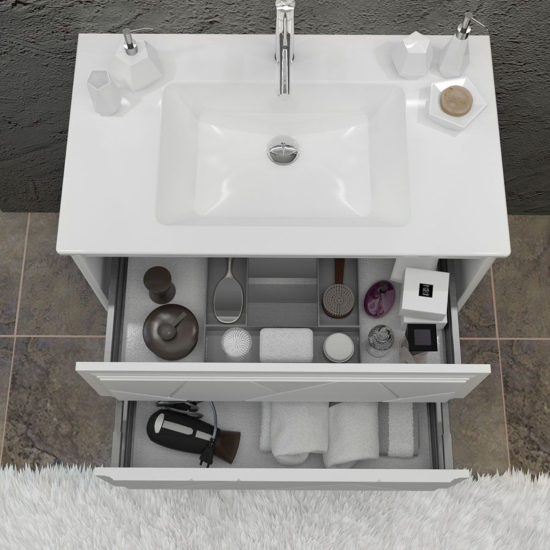 Тумба с раковиной Opadiris Луиджи 120 белая
