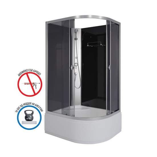 Душевая кабина Niagara Eco E110/80/40L/TN/BK