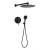 Душевая система Filarete Roun FL1028BL, черный Душевая система Filarete Roun FL1028BL, черный