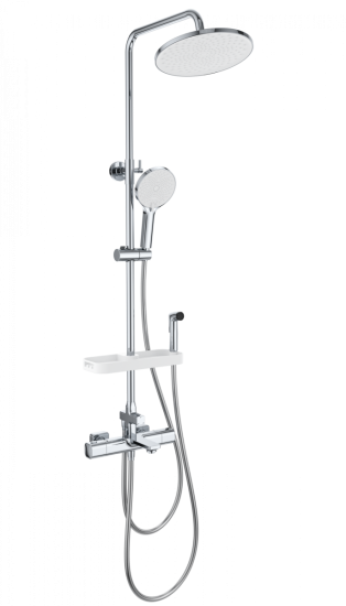 Душевая стойка Wonzon & Woghand Solid WW-C3011-A1-CR с термостатом