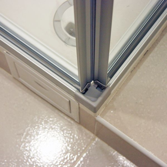 Душевой уголок GuteWetter Practic Rectan GK-422 левая 120x95 см стекло бесцветное, профиль матовый хром