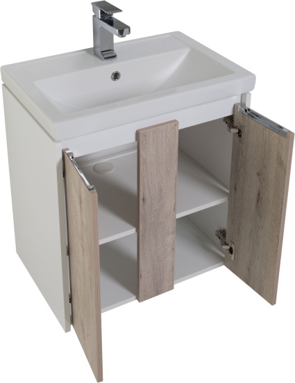 Тумба с раковиной Aquanet Клио 70 дуб кантри