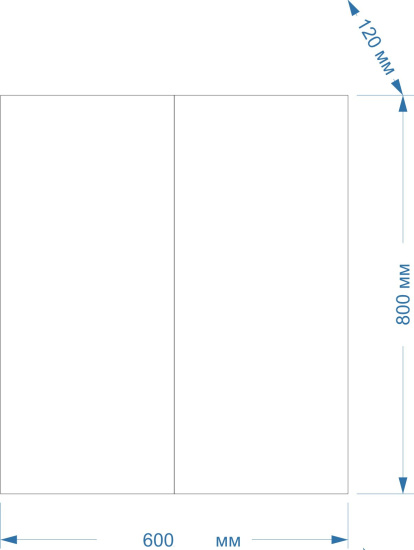 Зеркало-шкаф Misty Лада 60