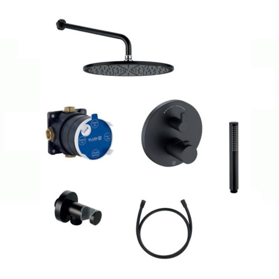 Душевая система Kludi Nova Fonte black 209303915 с внутренней частью
