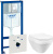 Инсталляция Grohe Rapid SL 38775001 4 в 1 с кнопкой + унитаз подвесной Am.Pm Spirit FlashClean + сиденье Spirit V2.0 C707857WH с микролифтом