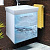 Тумба с раковиной Marka One Visbaden 60П blue marble