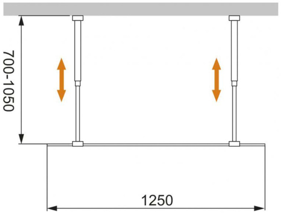 Душевая перегородка Cezares Liberta-L-2-125-C-Cr