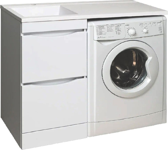 Мебель для ванной Runo Орион 45 R под стиральную машину, раковина лайт