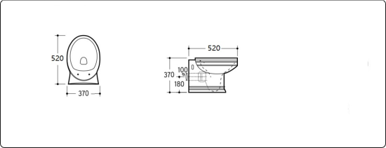 Подвесной унитаз CeramaLux 1412