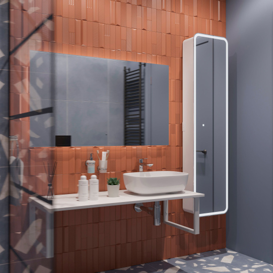 Мебель для ванной Diwo Элиста 120 белый мрамор, с раковиной Moduo 50 Square