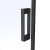 Душевая дверь в нишу Vegas Glass  Z2P Protec h1900 220 02М crystalvision, профиль черный матовый, стекло crystalvision