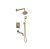 Душевой комплект Bronze de Luxe 10137R Душевой комплект Bronze de Luxe 10137R