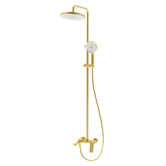 Душевая стойка Splenka S54.24.03 сатин золотой