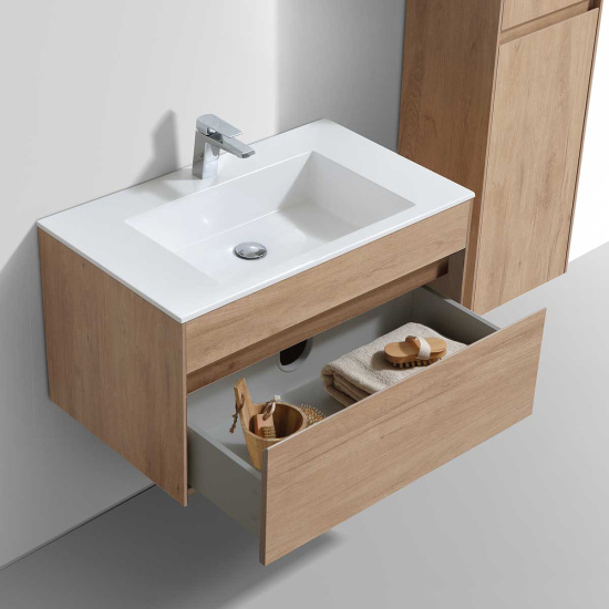 Мебель для ванной Vincea Chiara 80 натуральный дуб