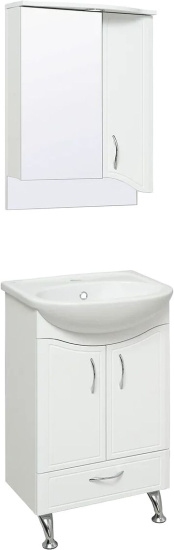 Мебель для ванной Runo Севилья 50, напольная, раковина Уют 50