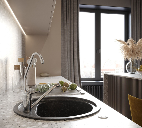 Смеситель для кухни Decoroom DR21 DR21018