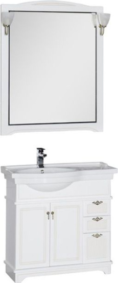 Зеркало Aquanet Луис 100 белое