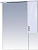 Зеркало-шкаф Misty Сицилия 65 R с подсветкой, белая эмаль