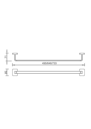 Полотенцедержатель Altrobagno Quadro 081308 Cr