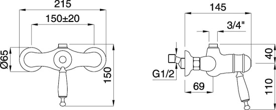 Смеситель для душа Migliore Oxford 19091 термостат