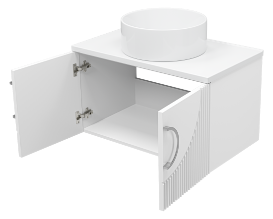 Тумба под раковину Misty Ярина 80 подвесная, со столешницей