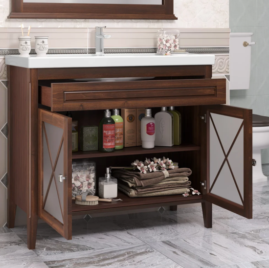 Зеркало Opadiris Палермо 100 светлый орех