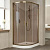 Душевой уголок Vegas Glass ZS-F 100*80 05 05 профиль бронза, стекло бронза