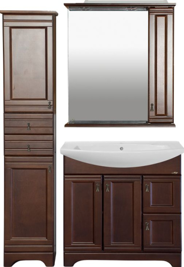 Мебель для ванной Misty Римини 85 орех