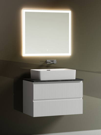 Тумба с раковиной Sancos Snob T 80 Bianco SNT80W, подвесная