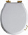 Крышка-сиденье Simas Lante LA007 белая, с микролифтом, петли бронза