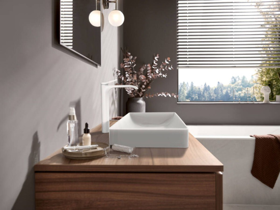 Смеситель для раковины Hansgrohe Vivenis 75042700 матовый белый