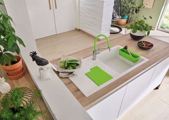 Смеситель для кухни Blanco Viu-S 524813, 4 цветных съемных шланга