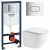 Инсталляция Grohe Rapid SL 38981000 с кнопкой смыва + унитаз подвесной WeltWasser Merzbach 004 GL-WT