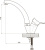 Смеситель для раковины GPD Florus MTL170