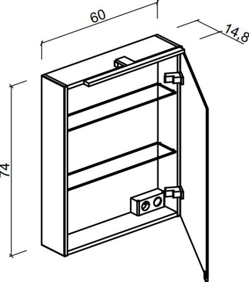 Мебель для ванной Sancos Libra 60 дуб чарльстон