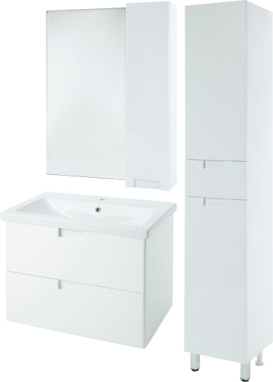 Зеркало Bellezza Пегас 70 R белое