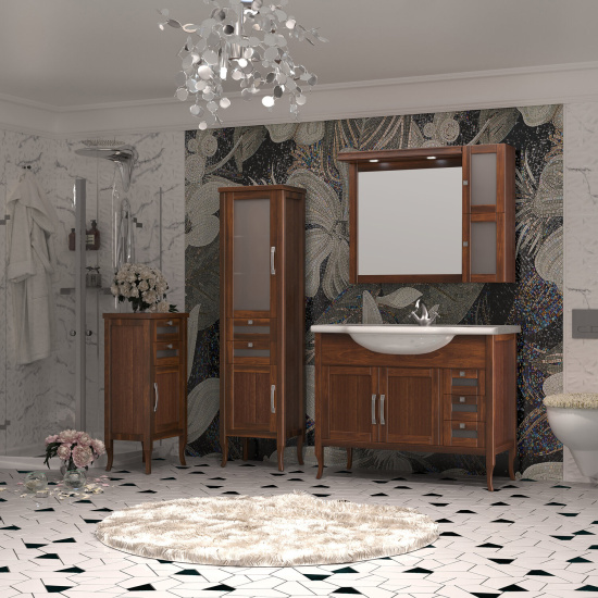 Тумба Opadiris Мираж R светлый орех