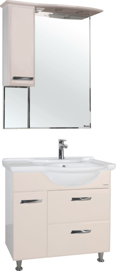 Тумба с раковиной Bellezza Балтика 90 R бежевая