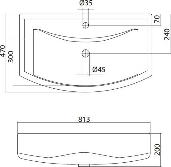 Мебель для ванной Misty Балтика 80 прямая