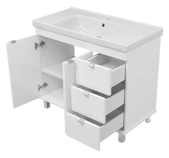 Тумба с раковиной Misty Аврора 100