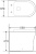 Унитаз приставной BelBagno Ancona BB1224CBR-P безободковый